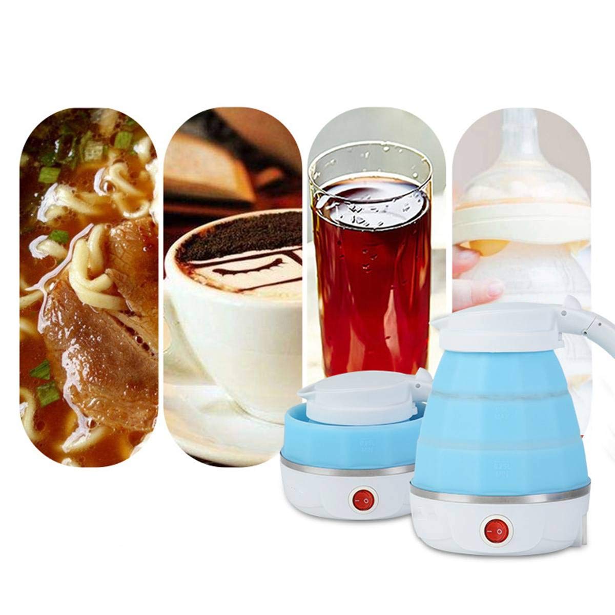 Electric water kettle, collapsible silicone design Electric water kettle, collapsible silicone design